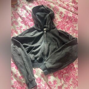 cropped hoodie size small good condition